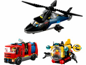 LEGO City - Helikopter, brandbil och ubåt LEGO City - Helikopter, brandbil och ubåt