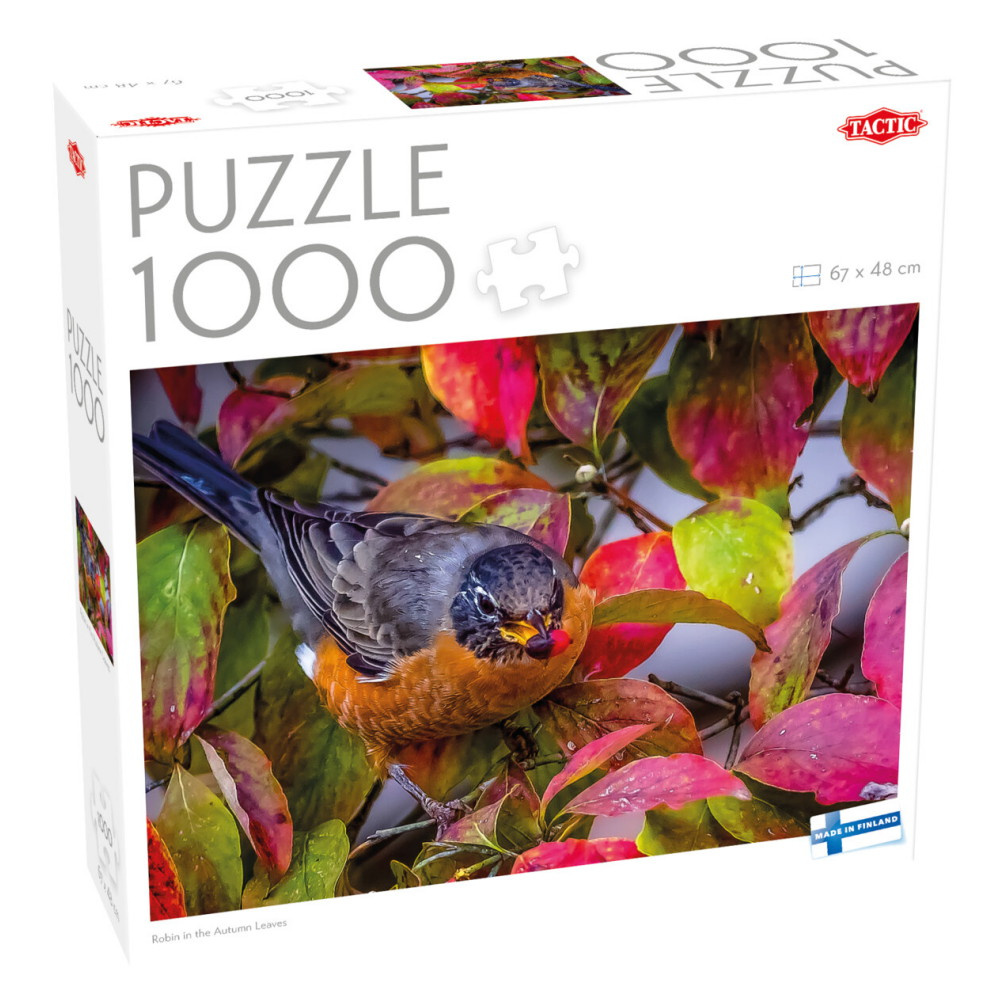 Tactic Pussel: Robin in the Autumn Leaves 1000 Bitar