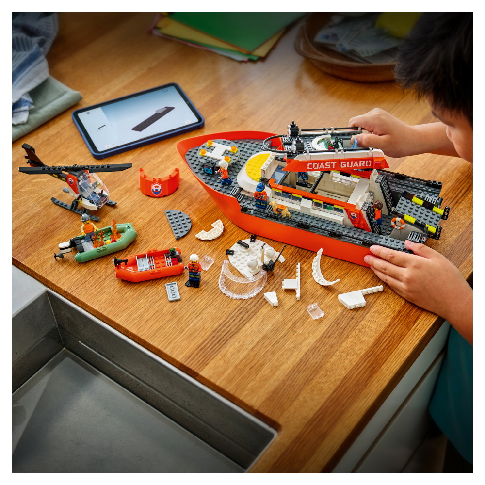 LEGO City - Kustbevakningens Räddningsbåt Och Helikopter