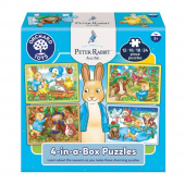 Pussel Peter Kanin 4-i-en-Låda 12-24 Bitar Pussel Peter Kanin 4-i-en-Låda 12-24 Bitar