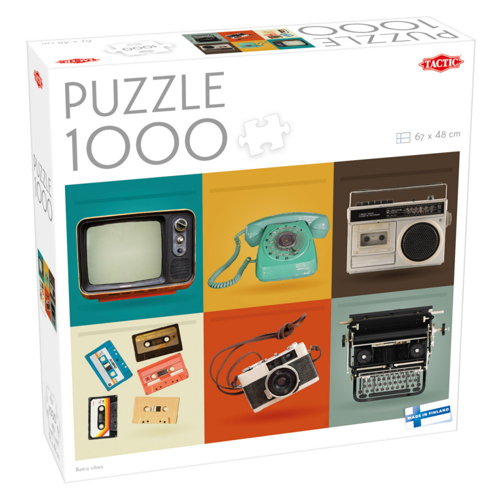 Tactic Pussel: Retro Vibes 1000 Bitar