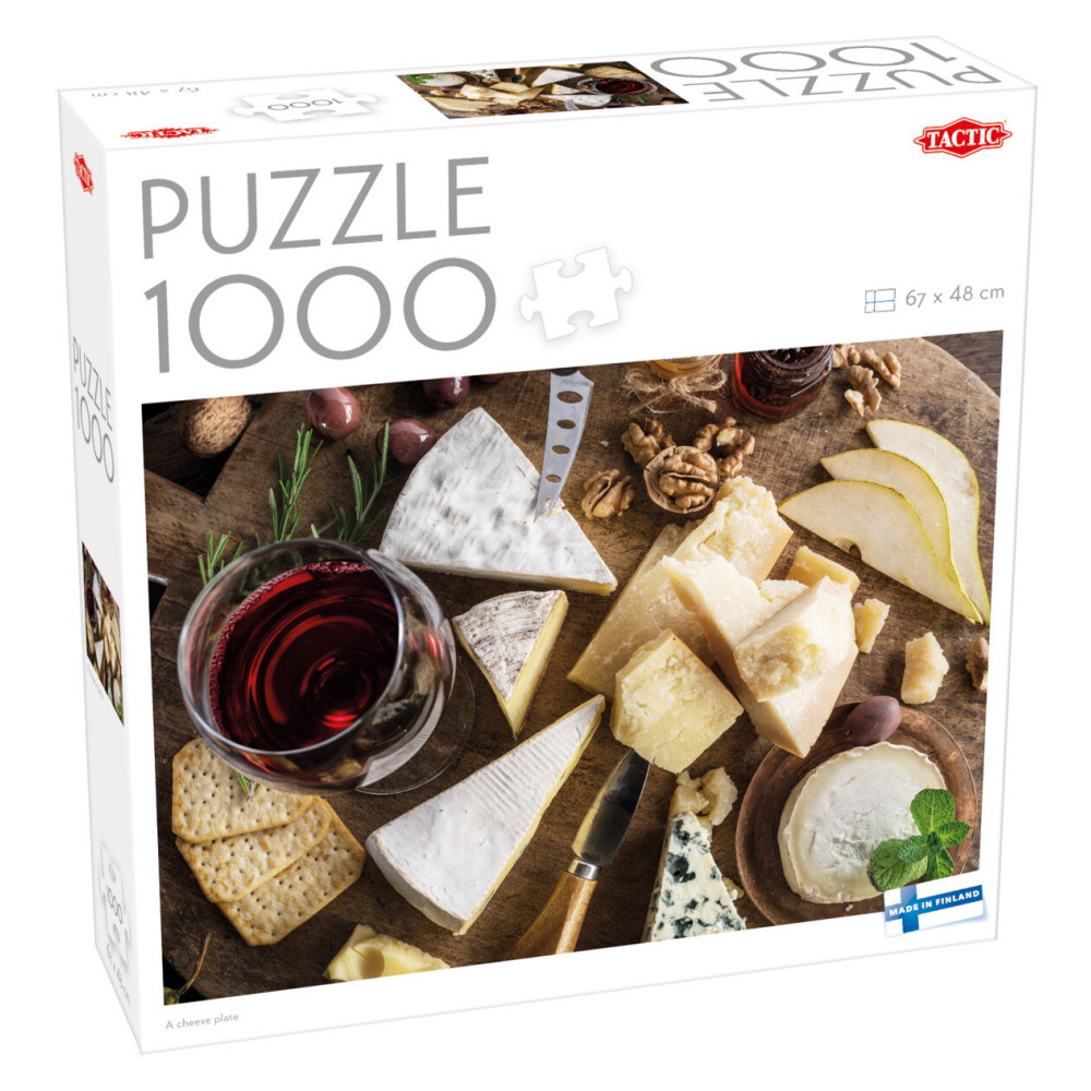 Tactic Pussel: A cheese plate 1000 Bitar