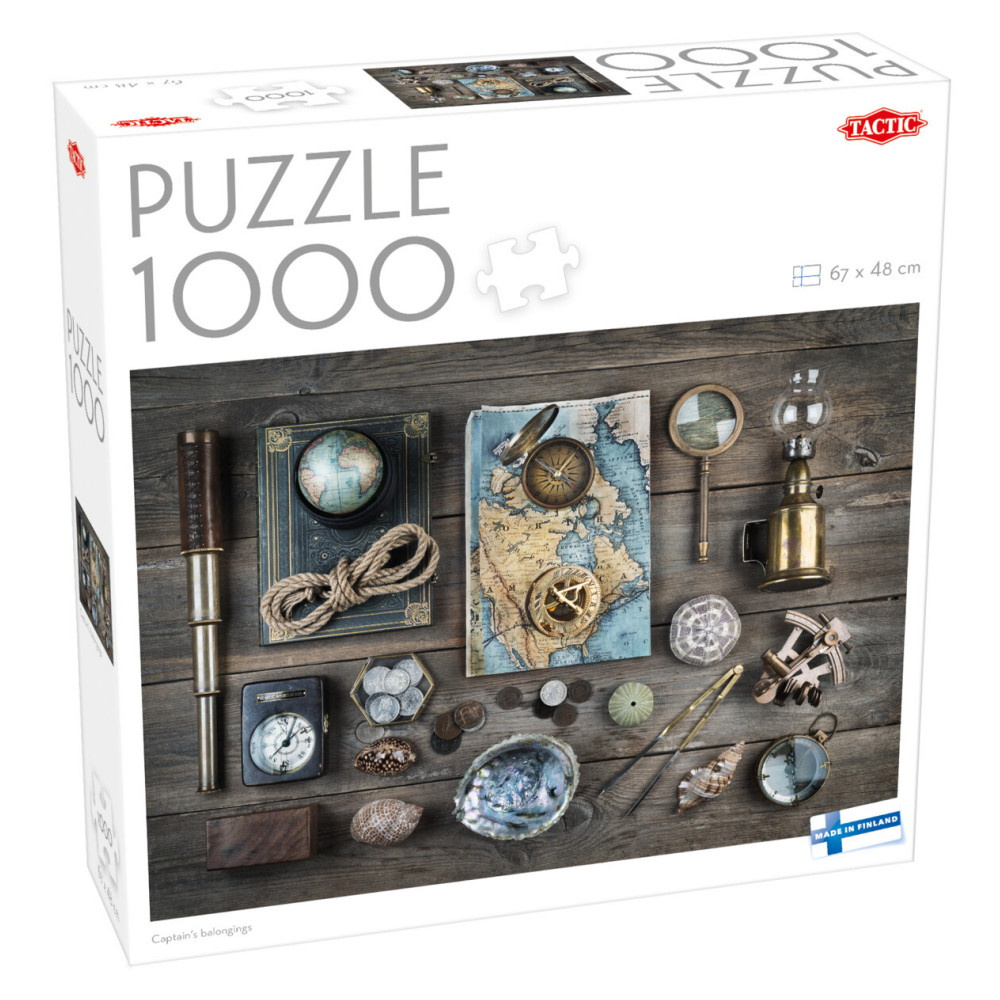 Tactic Pussel: Captain's belongings 1000 Bitar