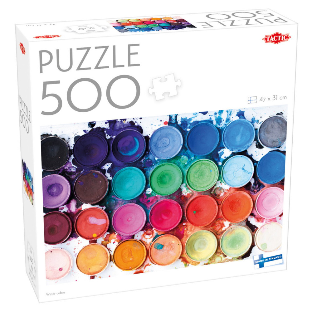 Tactic Pussel: Water colors 500 Bitar