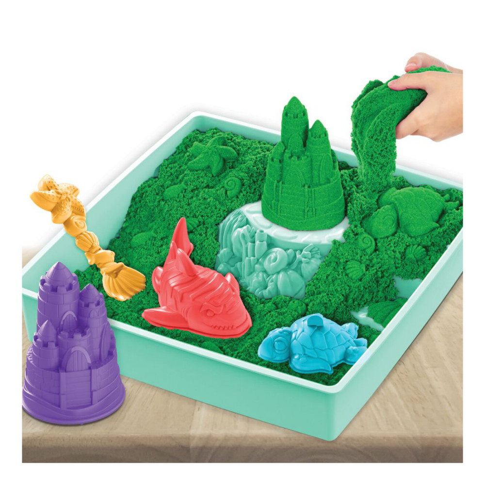 Kinetic Sand Sandlåda Set - Grön
