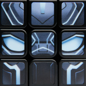 Rubiks Kub 3x3: Black Panther Rubiks Kub 3x3: Black Panther