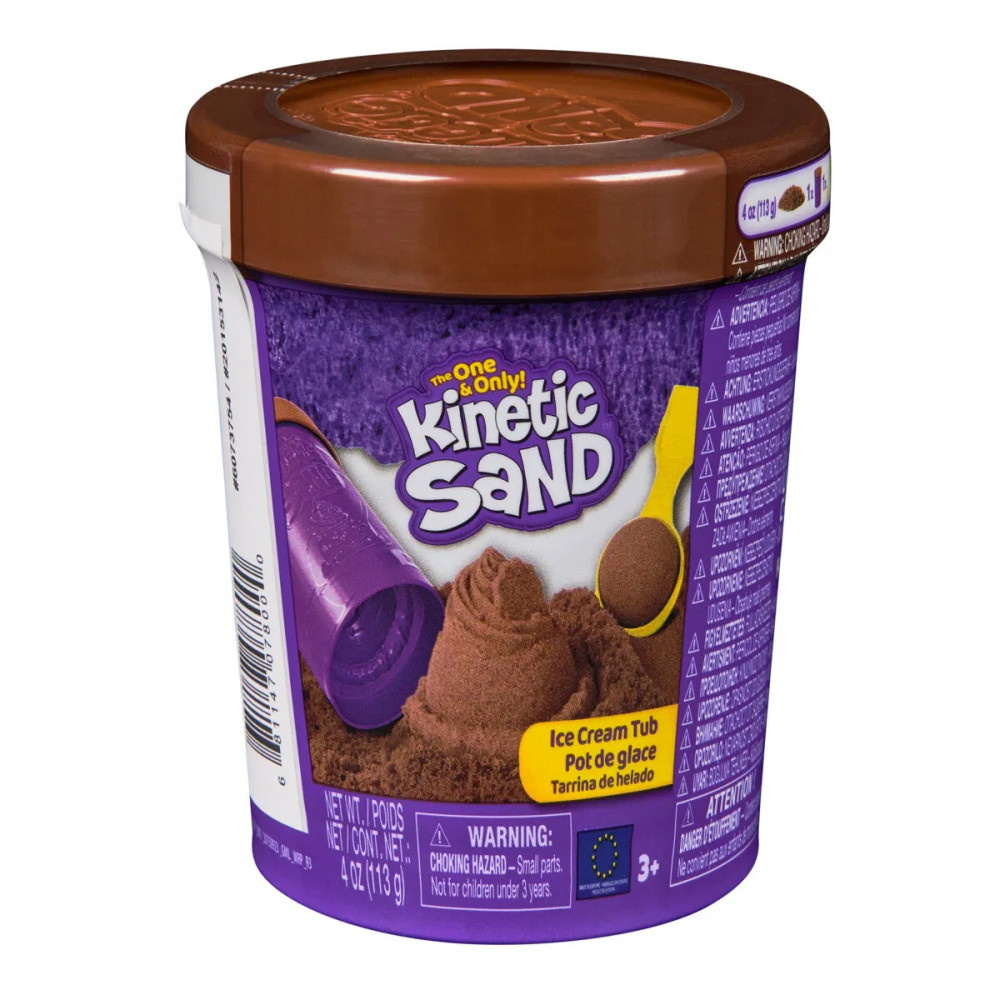 Kinetic Sand - Glassbalja Brun 113 g