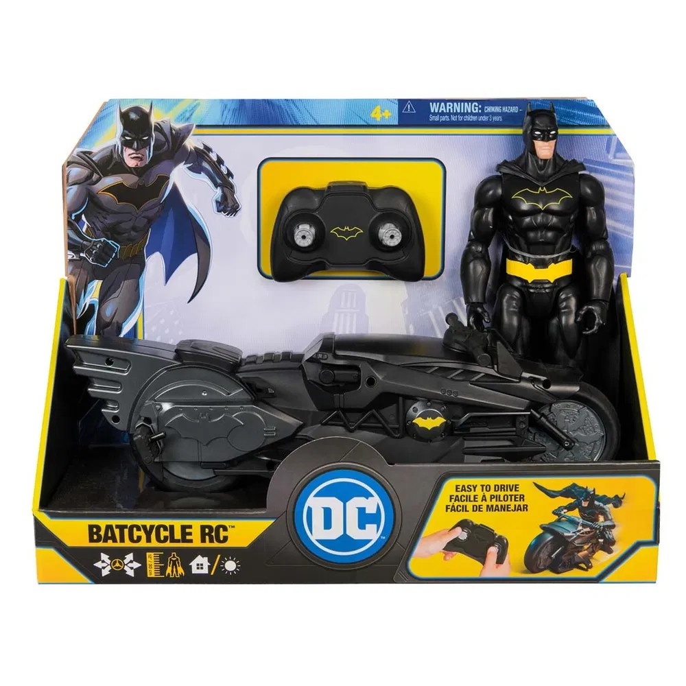 Batman and Stealth Batcycle
