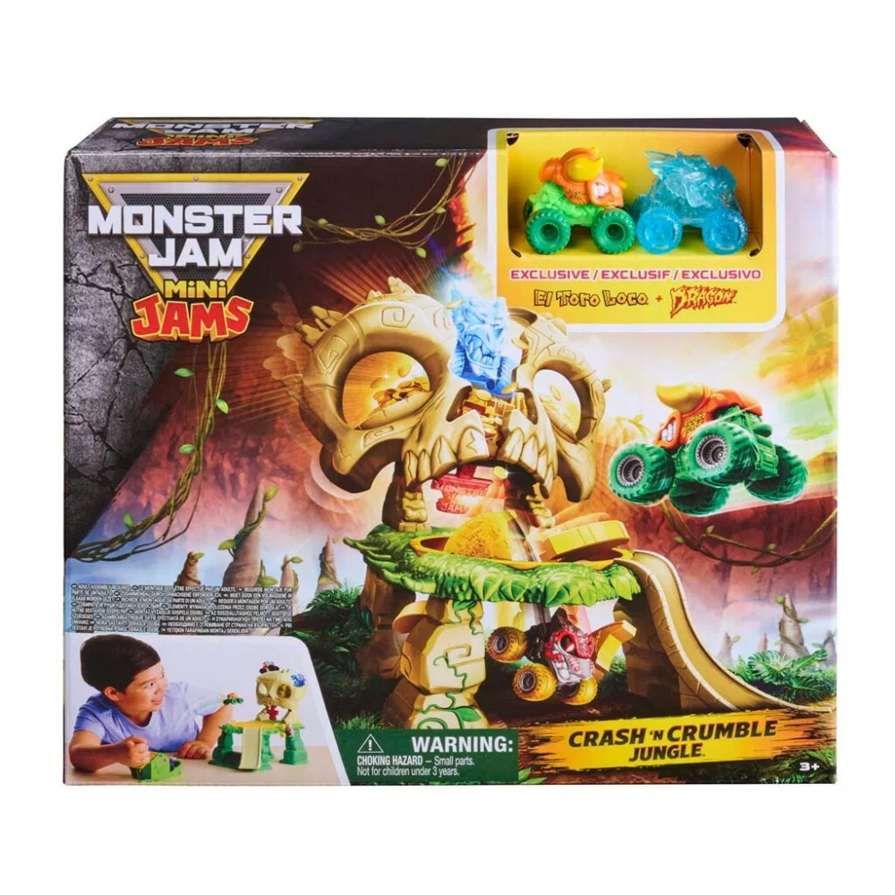 Monster Jam Mini Jams Crash 'N Crumble Jungle