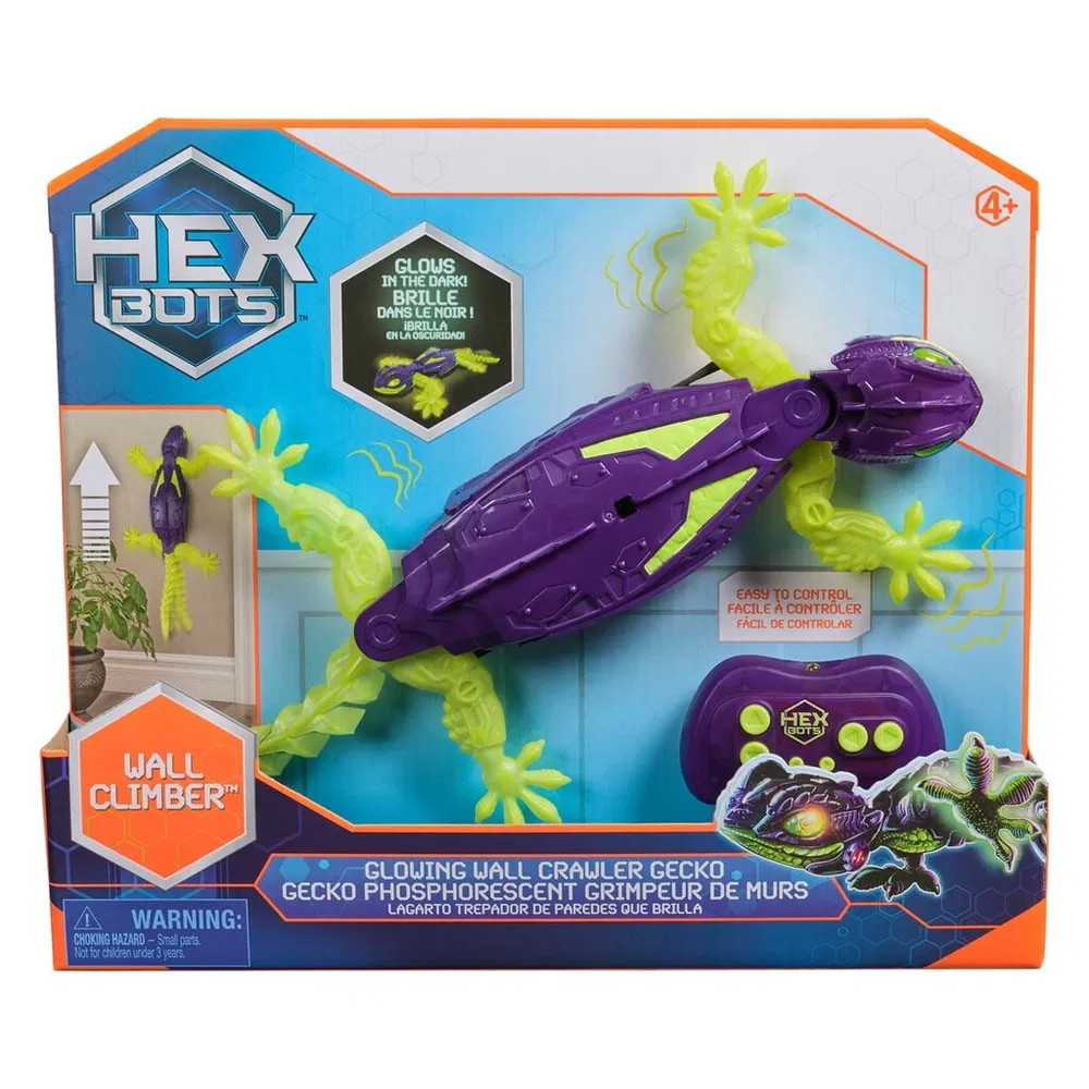 Hex Bots - Väggklättrande Gecko Som Lyser