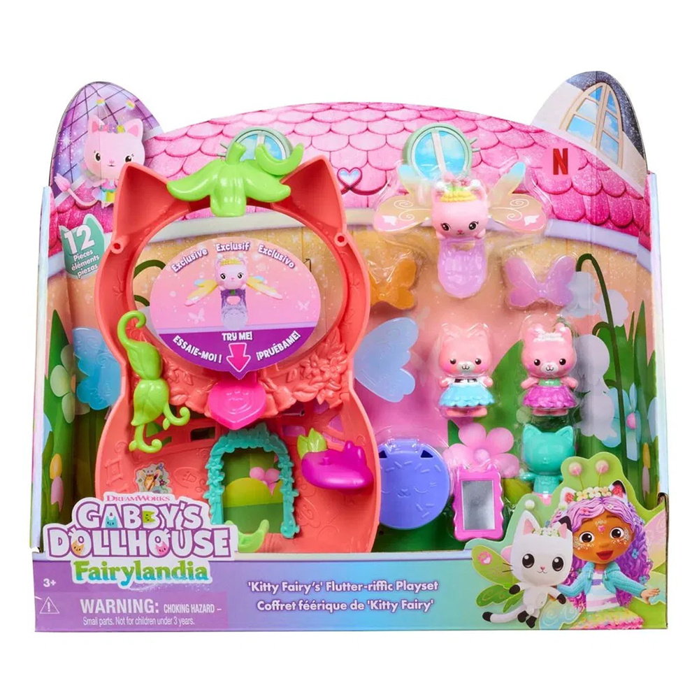 Gabby's Dollhouse Flutter-riffic Fairy Playset