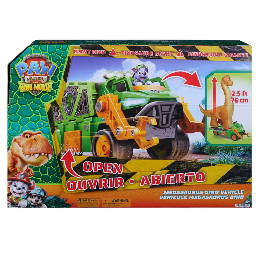 Paw Patrol - The Dino Movie - Megasaurus Dino Vehicle