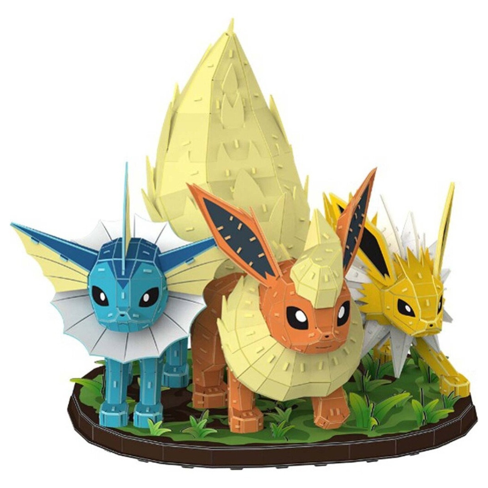 4D Build Pokémon Pussel Eevee Evolution Trio 