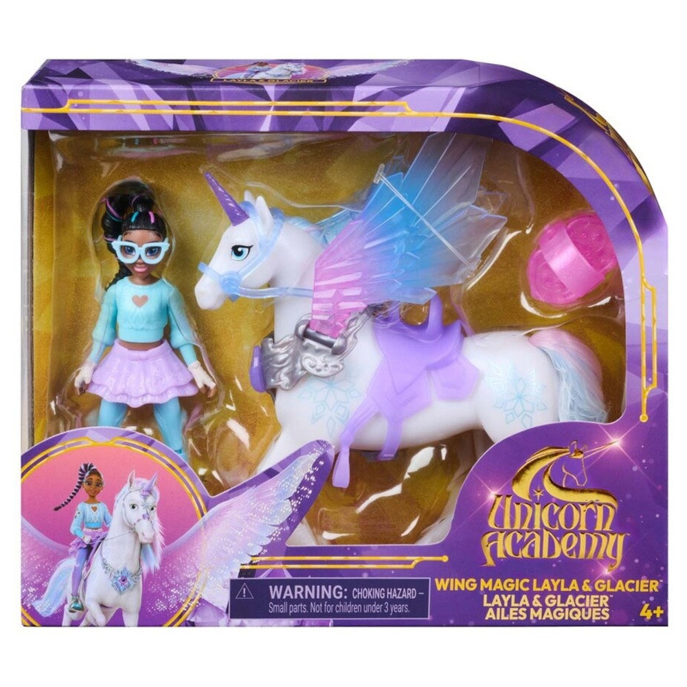 Unicorn Academy Wing Magic Layla Och Glacier 