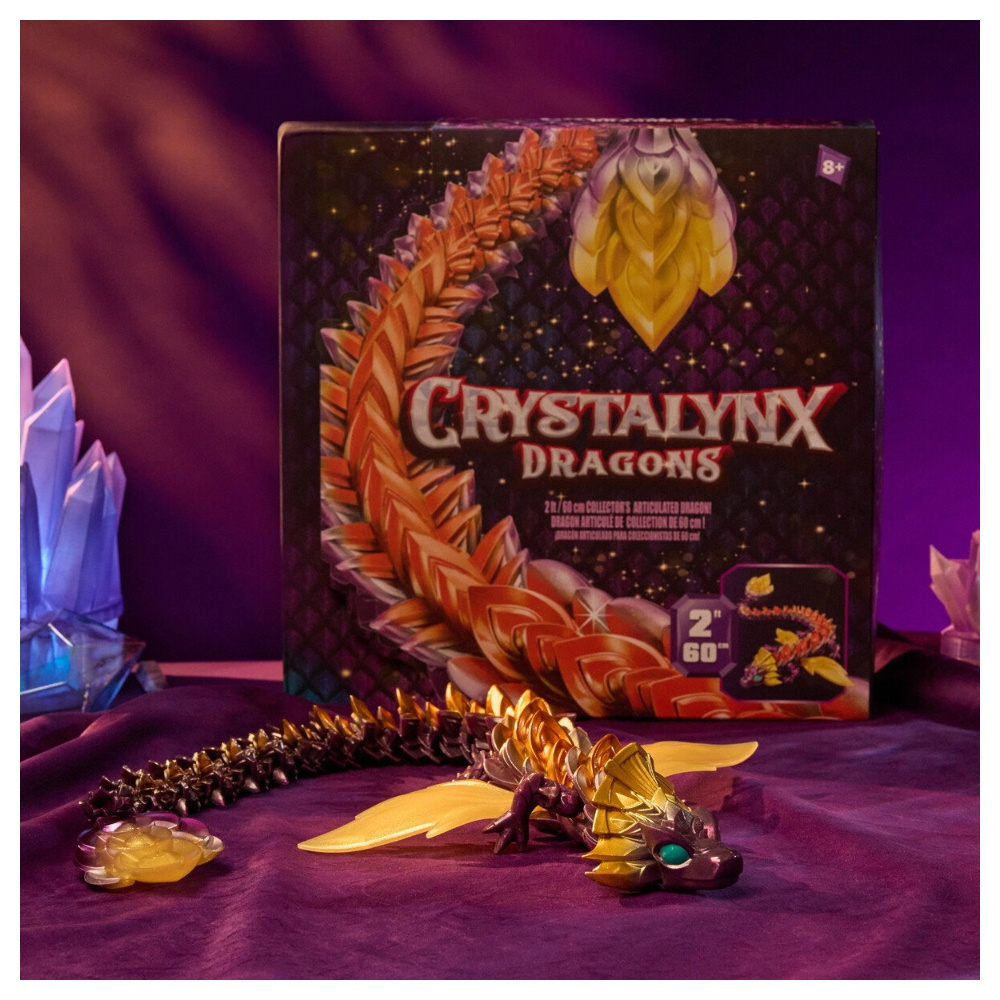 CrystaLynx Dragon Drake Aurora Scales Solaris 60 cm