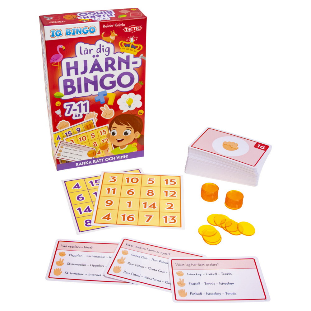 Lär dig Hjärnbingo - IQ Bingo