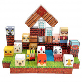 Magnetiska byggklossar - Bondgård 86 Klossar Magnetiska byggklossar - Bondgård 86 Klossar