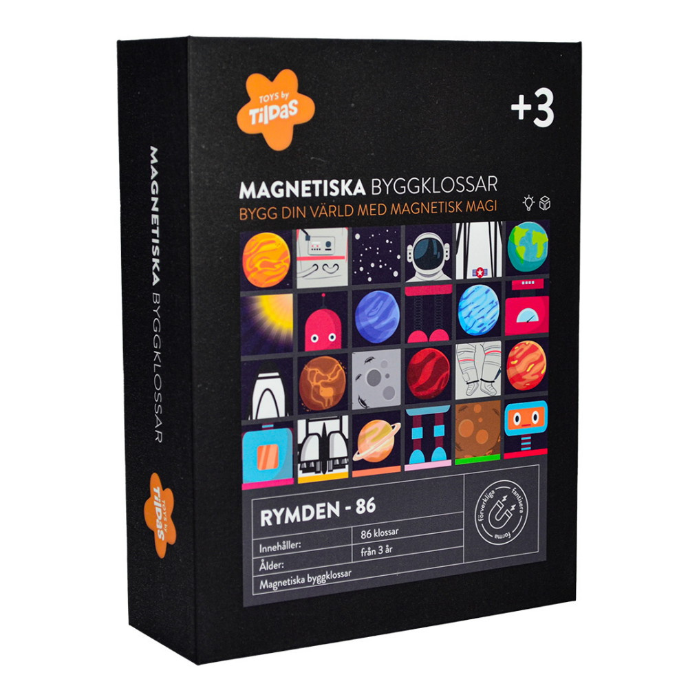 Magnetiska byggklossar - Rymden 86 Klossar