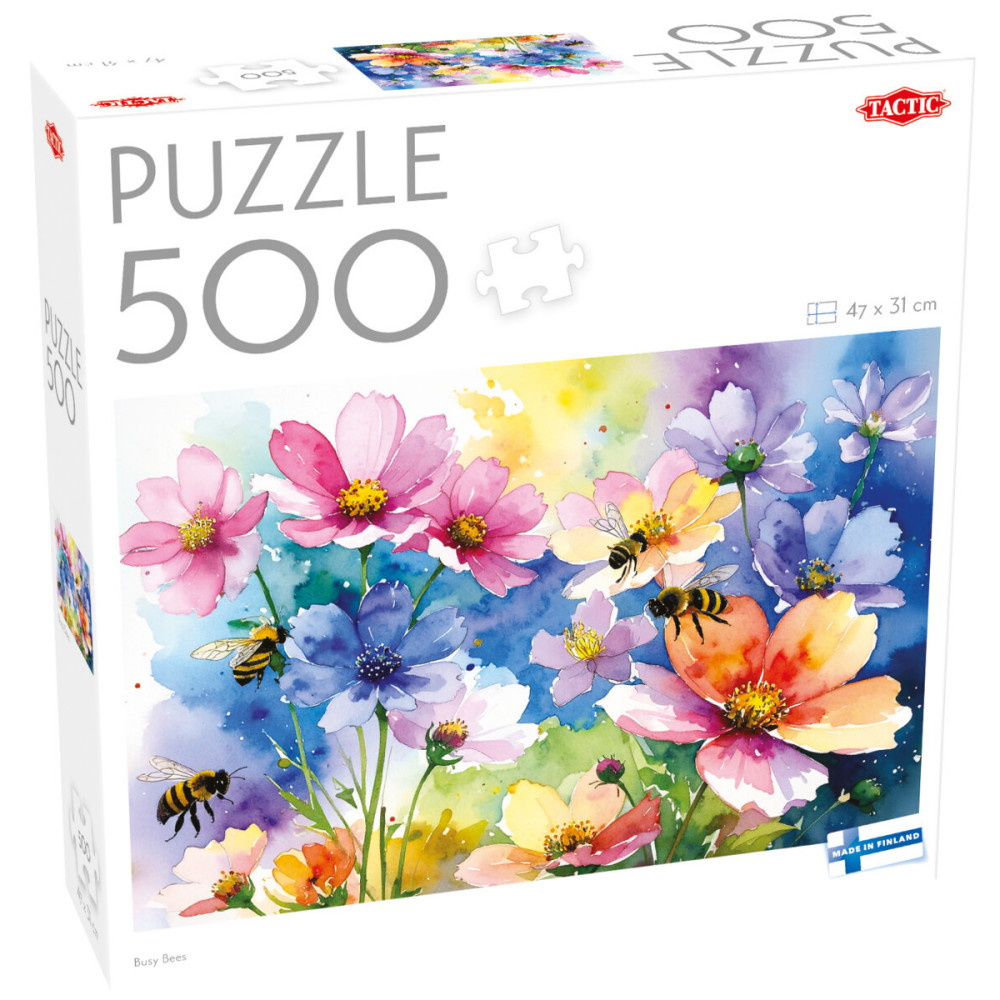 Tactic Pussel: Upptagna Bin 500 Bitar 