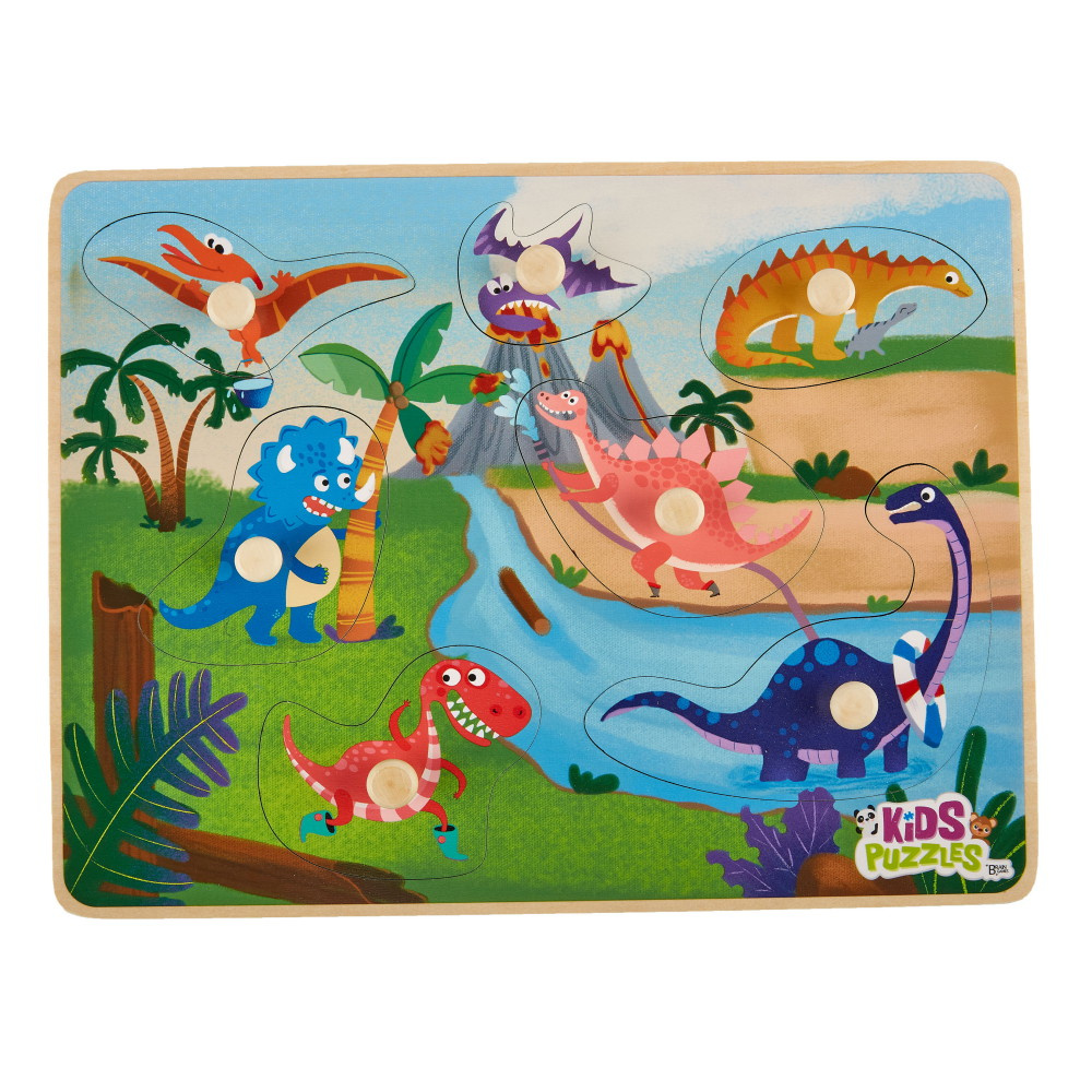 Knoppussel: Dinosaurier - 7 Bitar