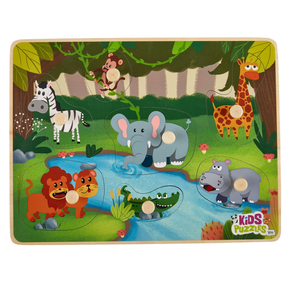 Knoppussel: Afrikas Djur - 7 Bitar