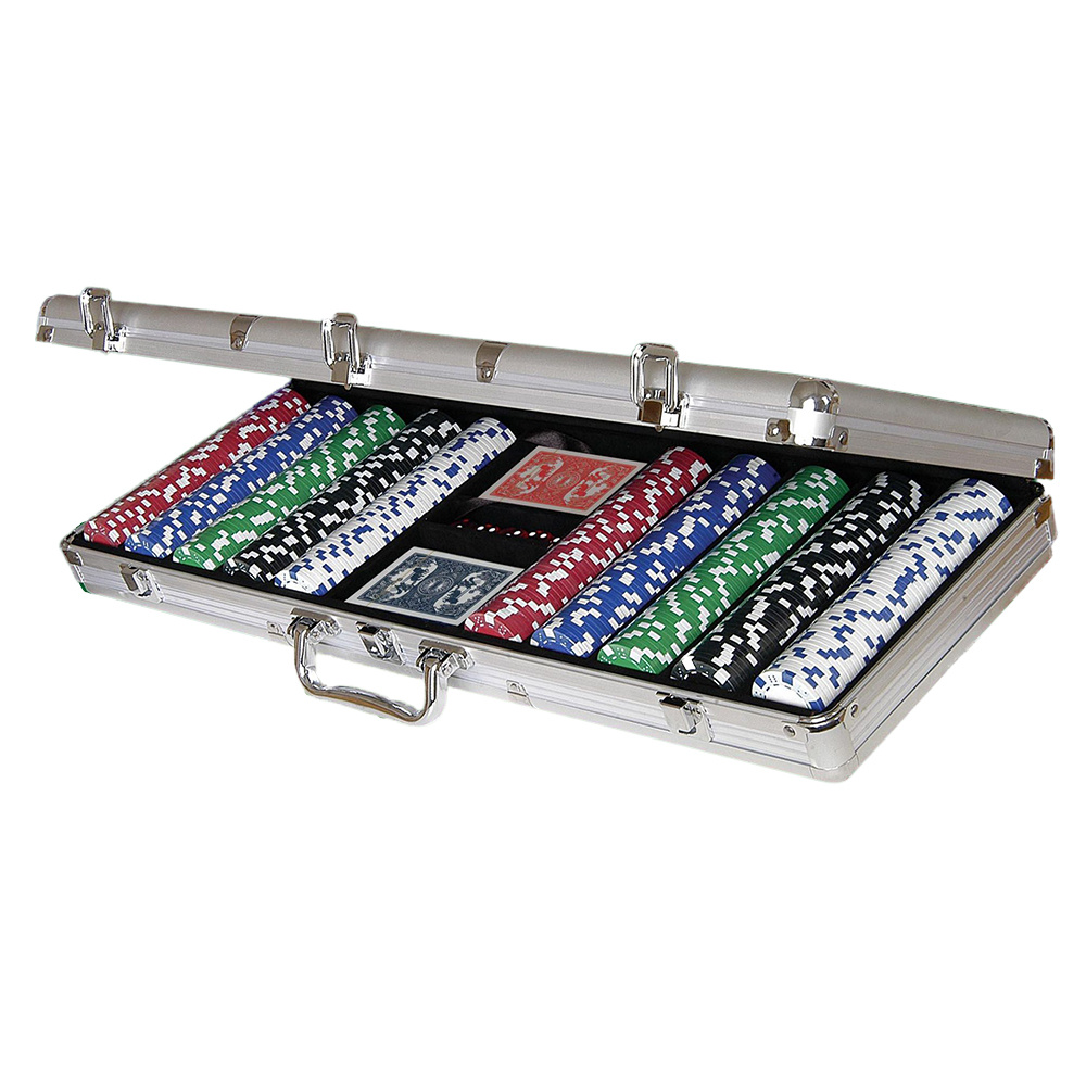 Pokerset Silver 500 Five Colour