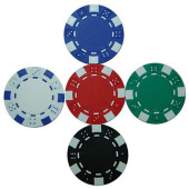 Pokerset Silver 500 Five Colour