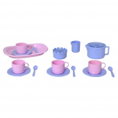 Plasto Kaffeservis - Rosa/Lila Plasto Kaffeservis - Rosa/Lila