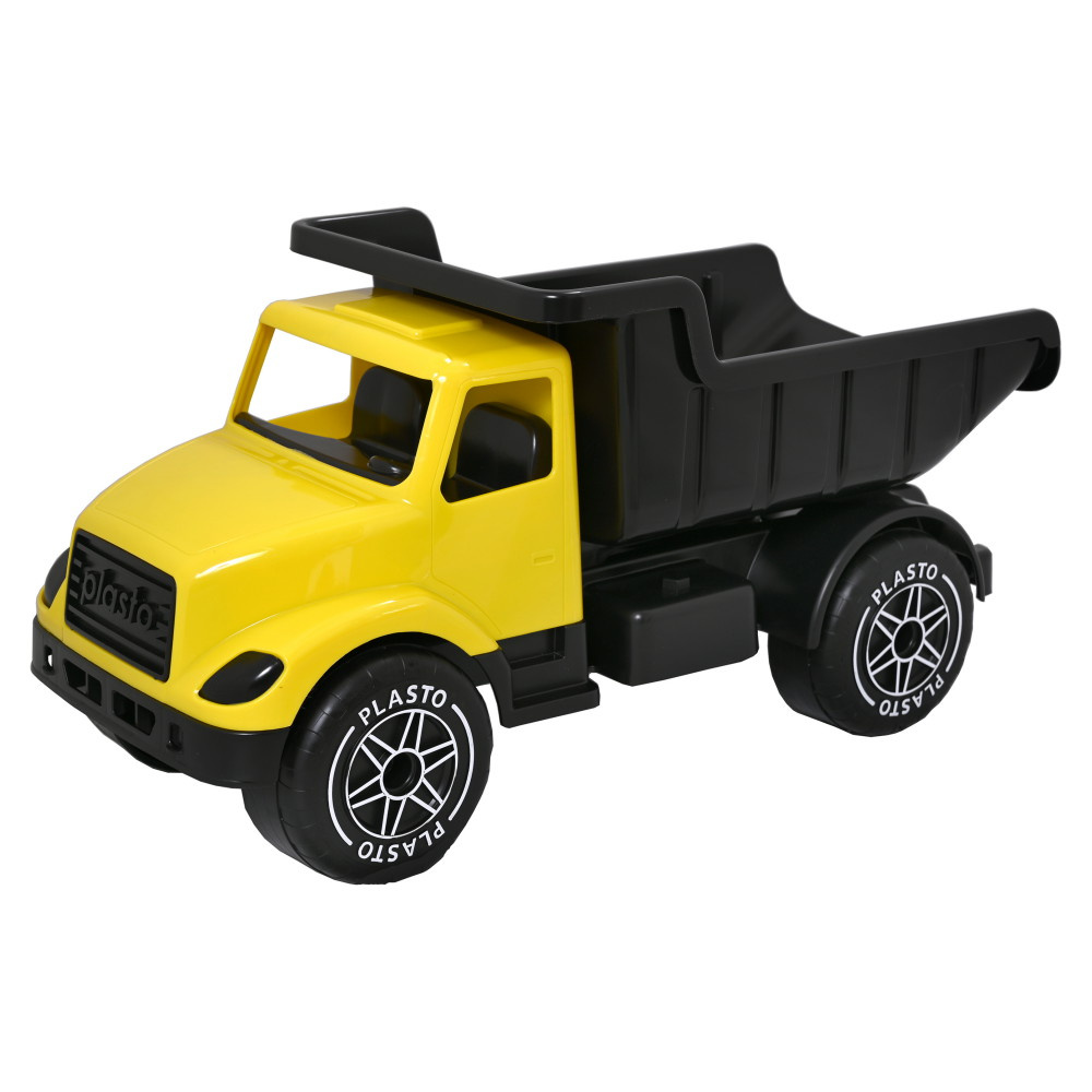 Plasto Stor lastbil - Gul/Svart