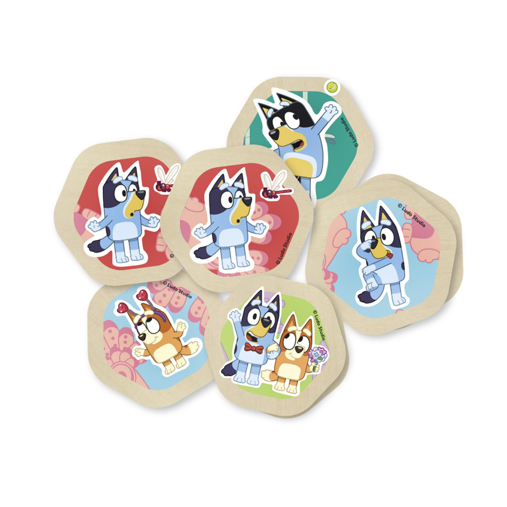 Bluey Memo-spel i trä