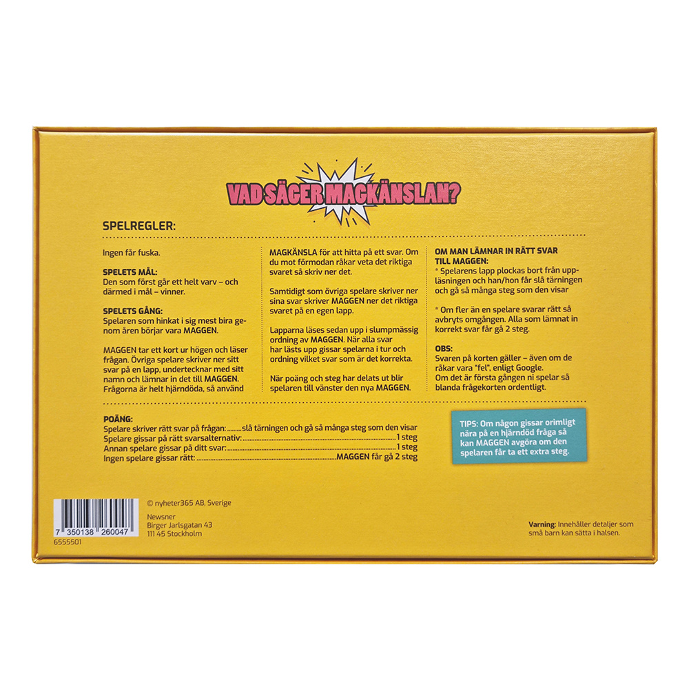 Den som skrattar förlorar - Magkänsla