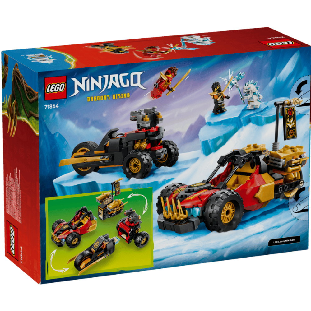 LEGO Ninjago - Kais & Coles Kombinationsfordon 