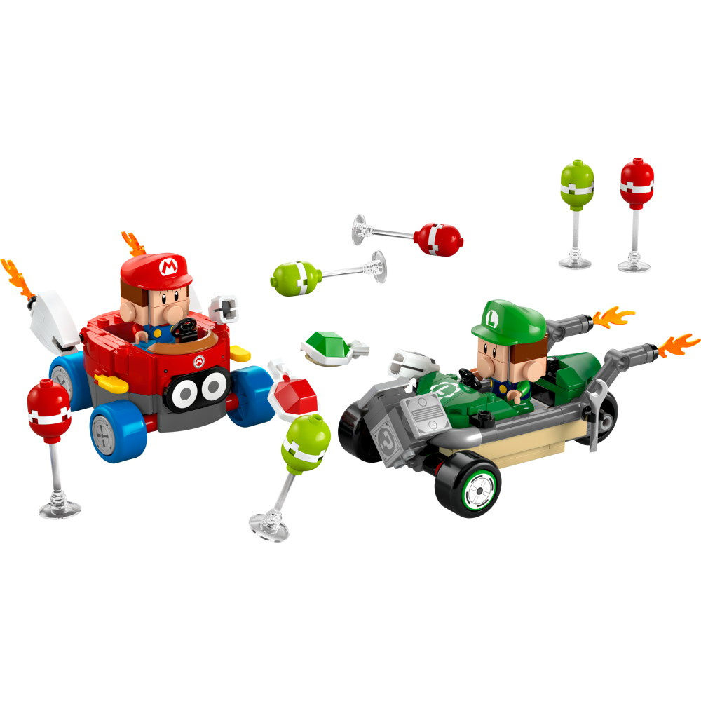 LEGO Super Mario - Mario Kart Baby Mario mot Baby Luigi