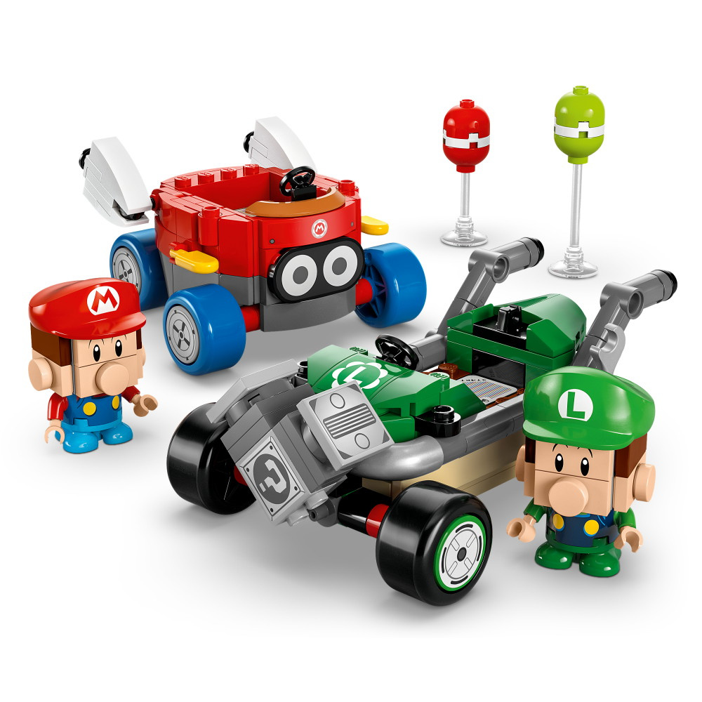 LEGO Super Mario - Mario Kart Baby Mario mot Baby Luigi