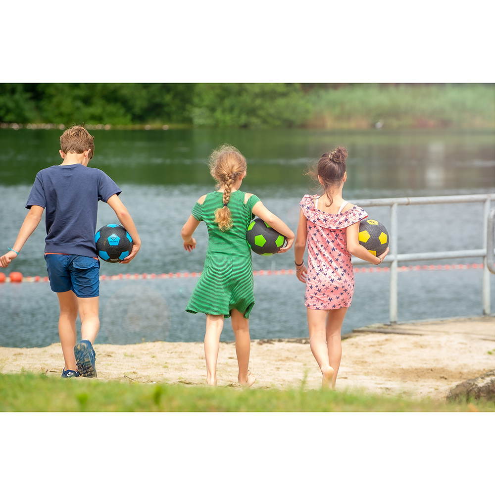 Fotboll Rubber Black Yellow sz 5