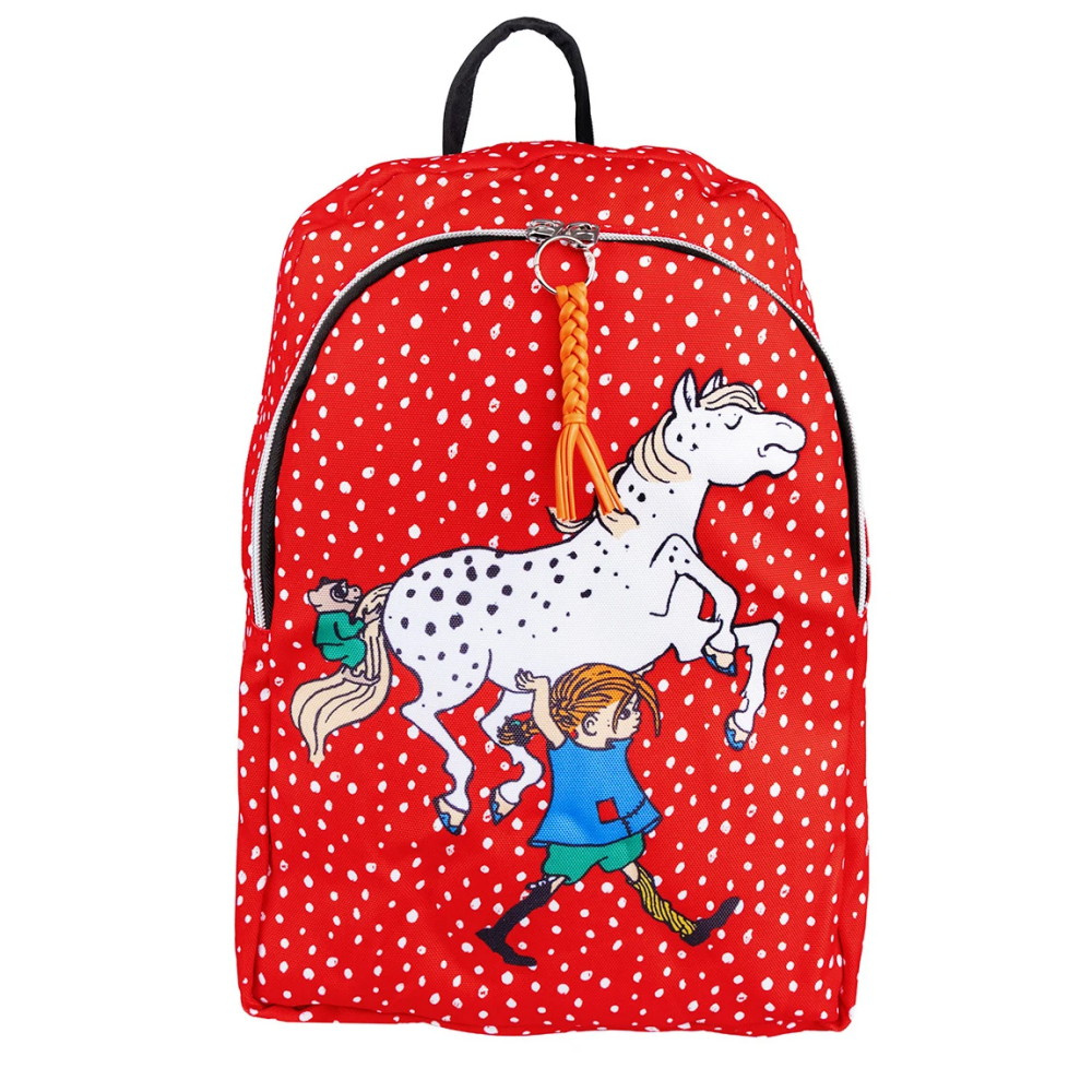 Pippi Långstrump Virkku-Ryggsäck Stark Röd