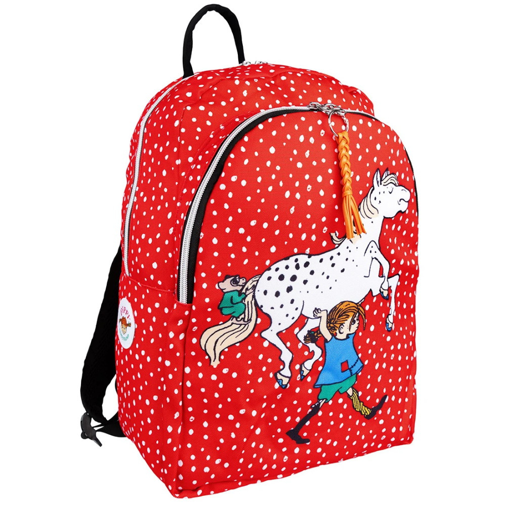 Pippi Långstrump Virkku-Ryggsäck Stark Röd