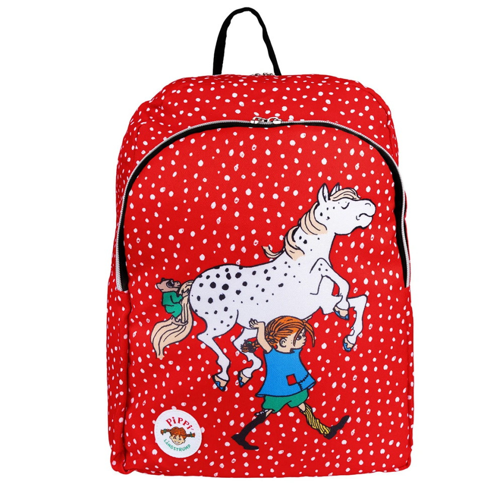 Pippi Långstrump Kisa-Ryggsäck Stark Röd