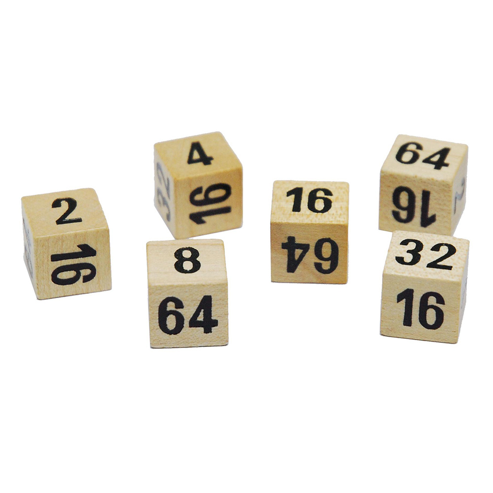 Backgammon Wooden Doubling Die 16 mm 1-pack