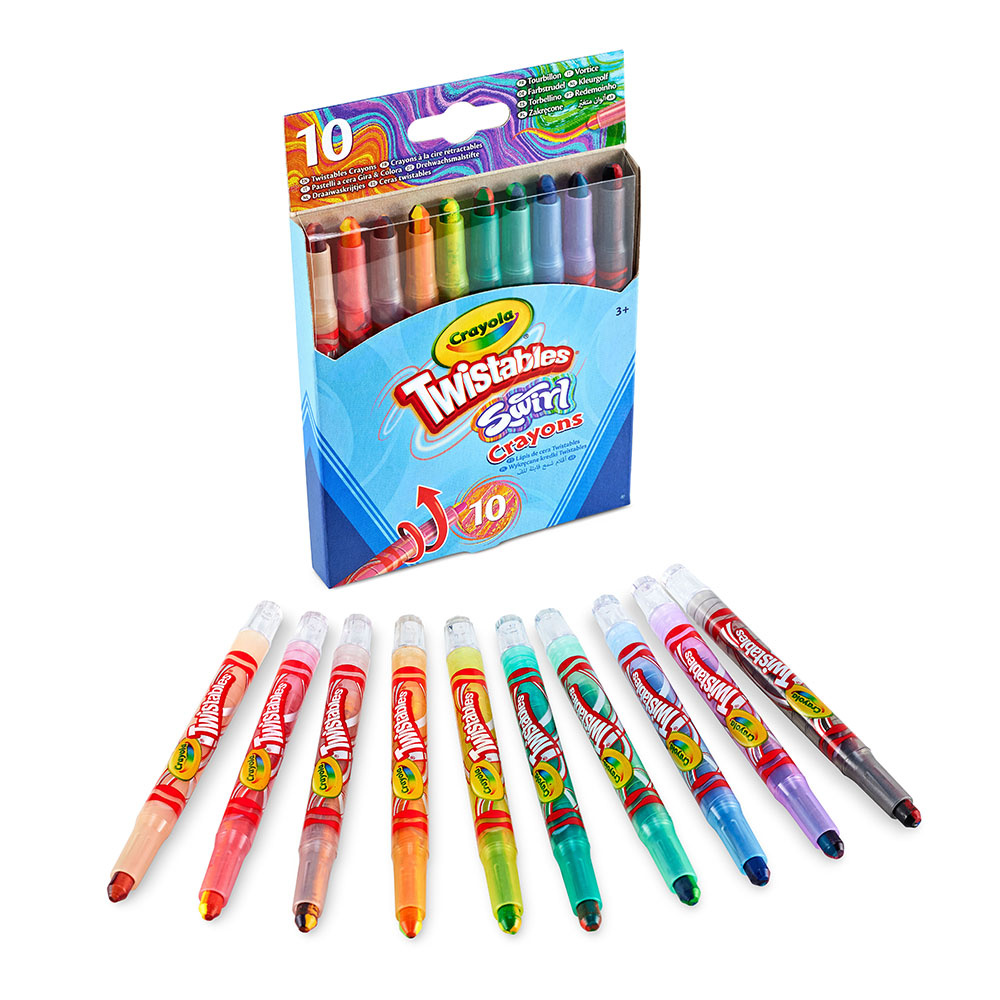 Crayola Swirl Mini Skruvbara Kritor 10 st