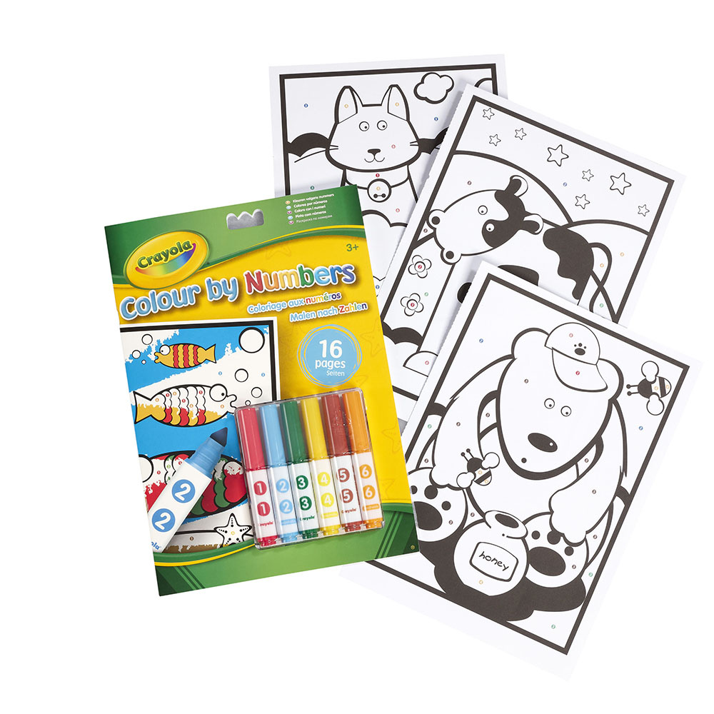 Crayola Färglägg Med Siffror Set
