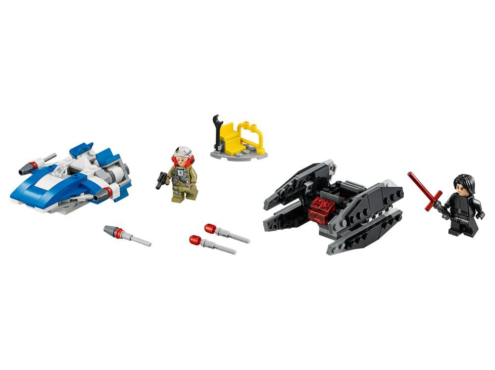 LEGO Star Wars - A-Wing vs. TIE Silencer Microfighters 75196