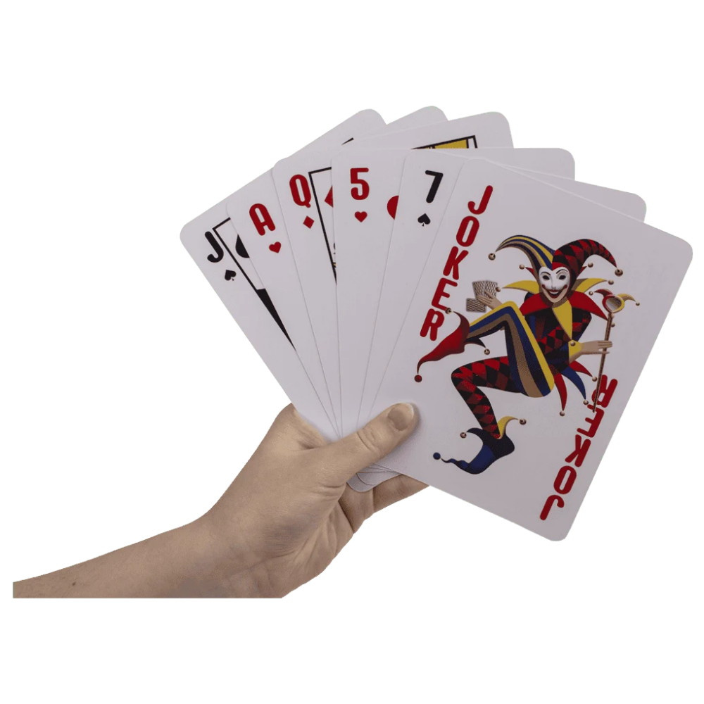 Out of the Blue - Jumbo Poker Playing Cards
