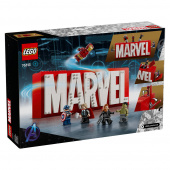 LEGO Marvel - MARVEL logotyp och minifigurer LEGO Marvel - MARVEL logotyp och minifigurer