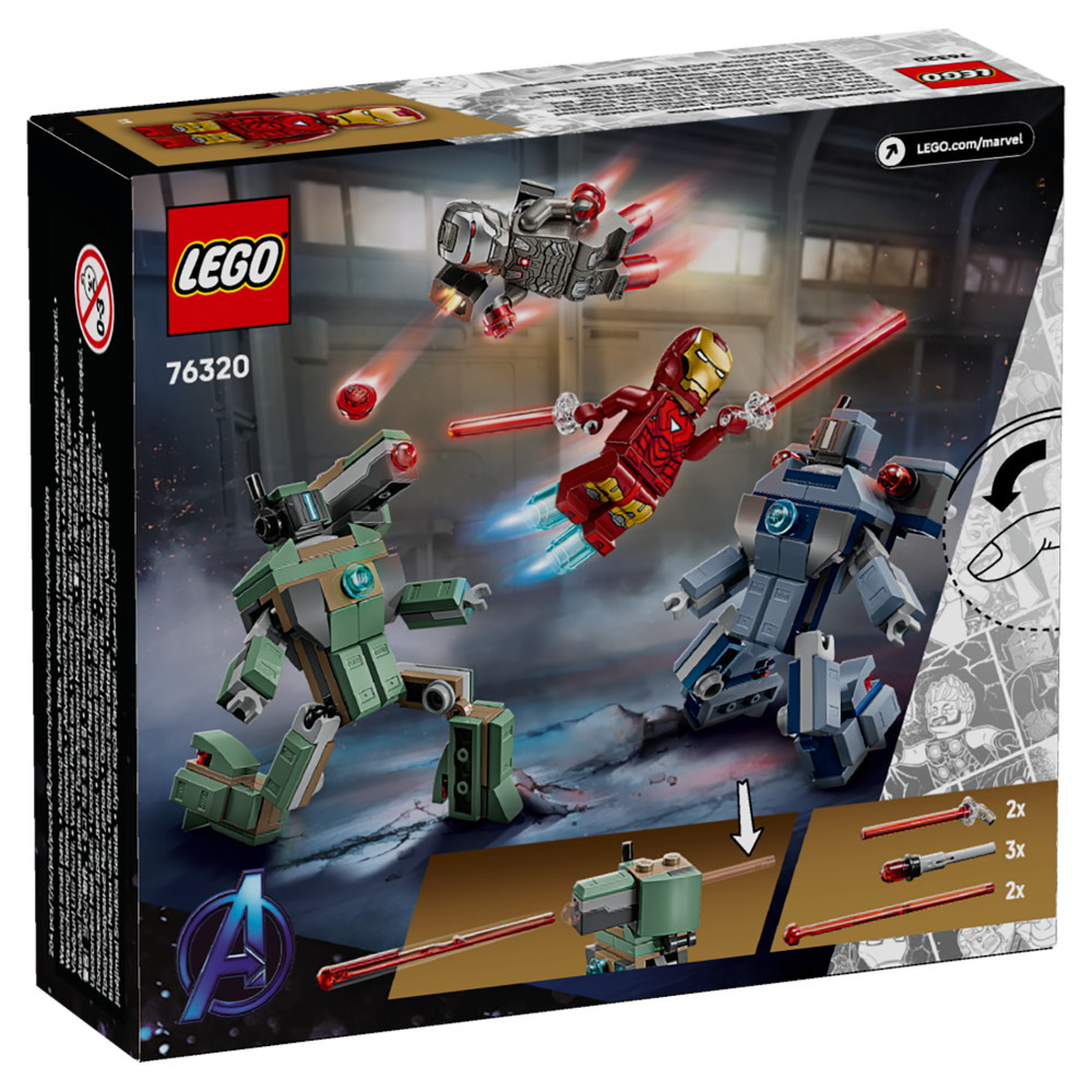 LEGO Marvel - Iron Man & War Machine mot Hammer Drones