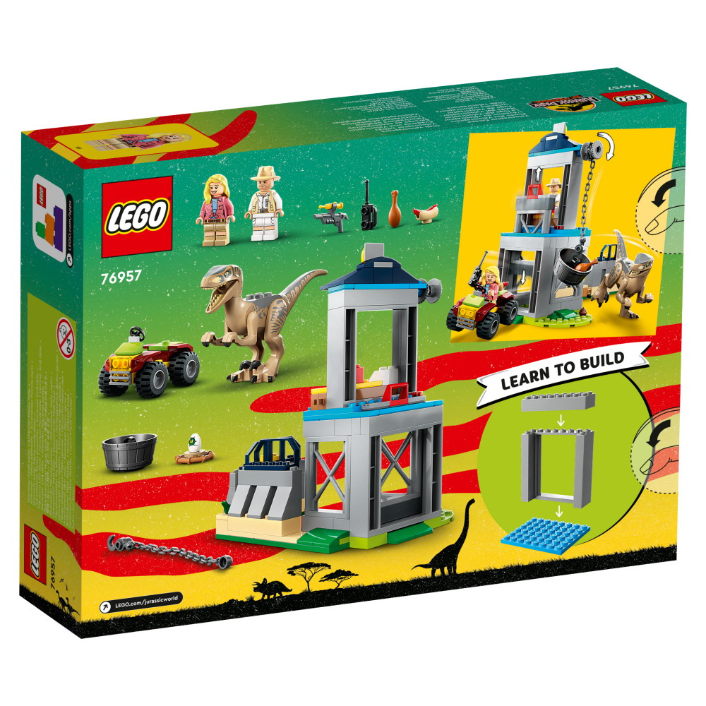 LEGO Jurassic World - Velociraptorflykt 