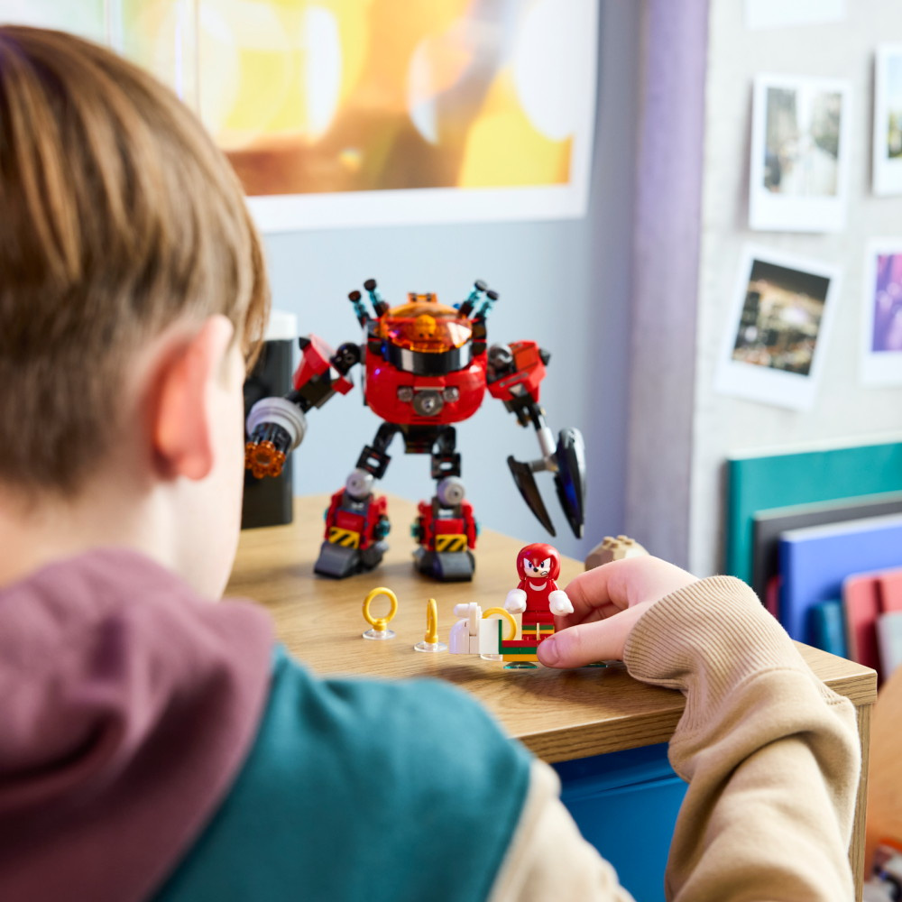 LEGO Sonic - Knuckles mot Dr. Eggmans Egg Crusher robot