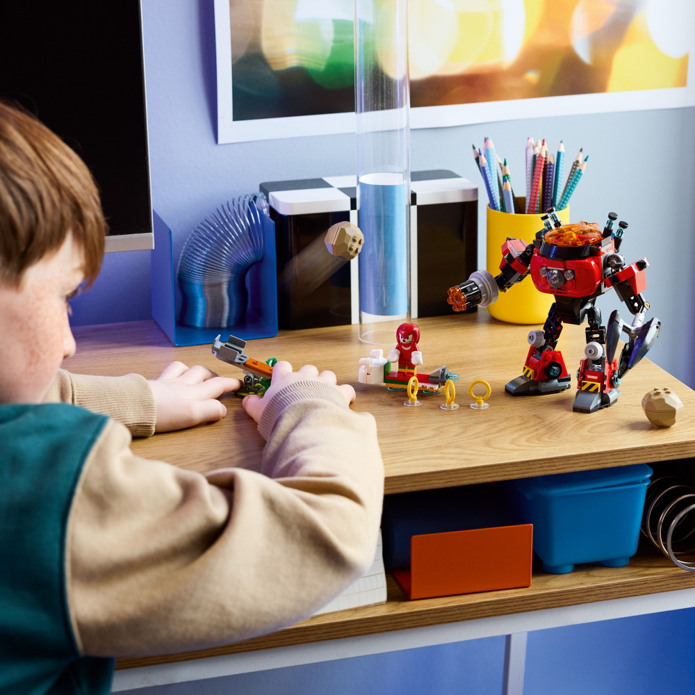 LEGO Sonic - Knuckles mot Dr. Eggmans Egg Crusher robot