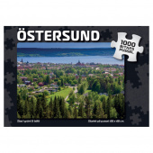 Svenska Pussel: Östersund Stad i grönt & blått 1000 Bitar