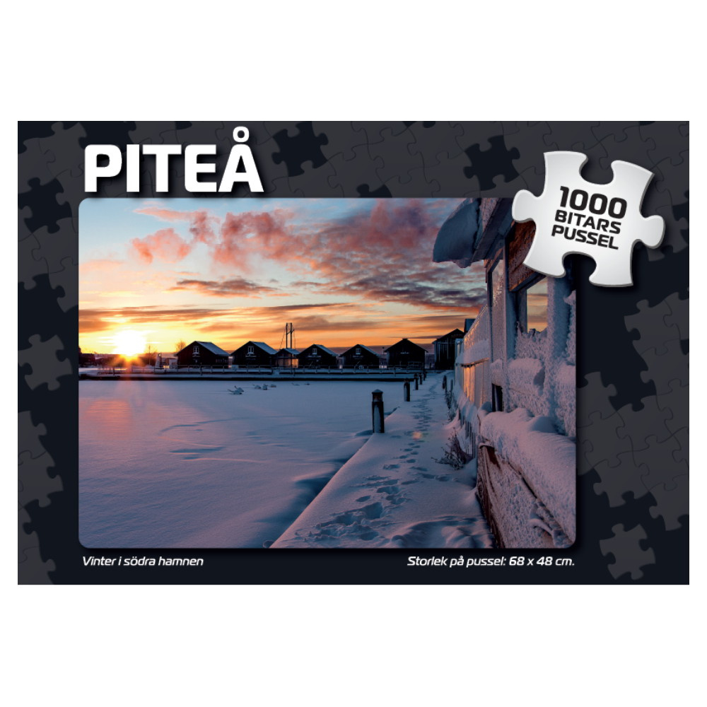 Svenska Pussel: Piteå Vinter i södra hamnen 1000 Bitar